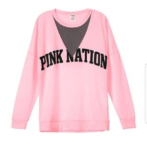 VS PINK Campus Mesh Crew
